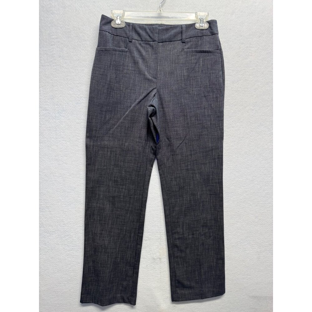 Apt. 9 Womens Modern Fit Gray Dress Pants Size 4